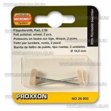 Полировальные насадки Proxxon 28803 (16х3мм фетр)