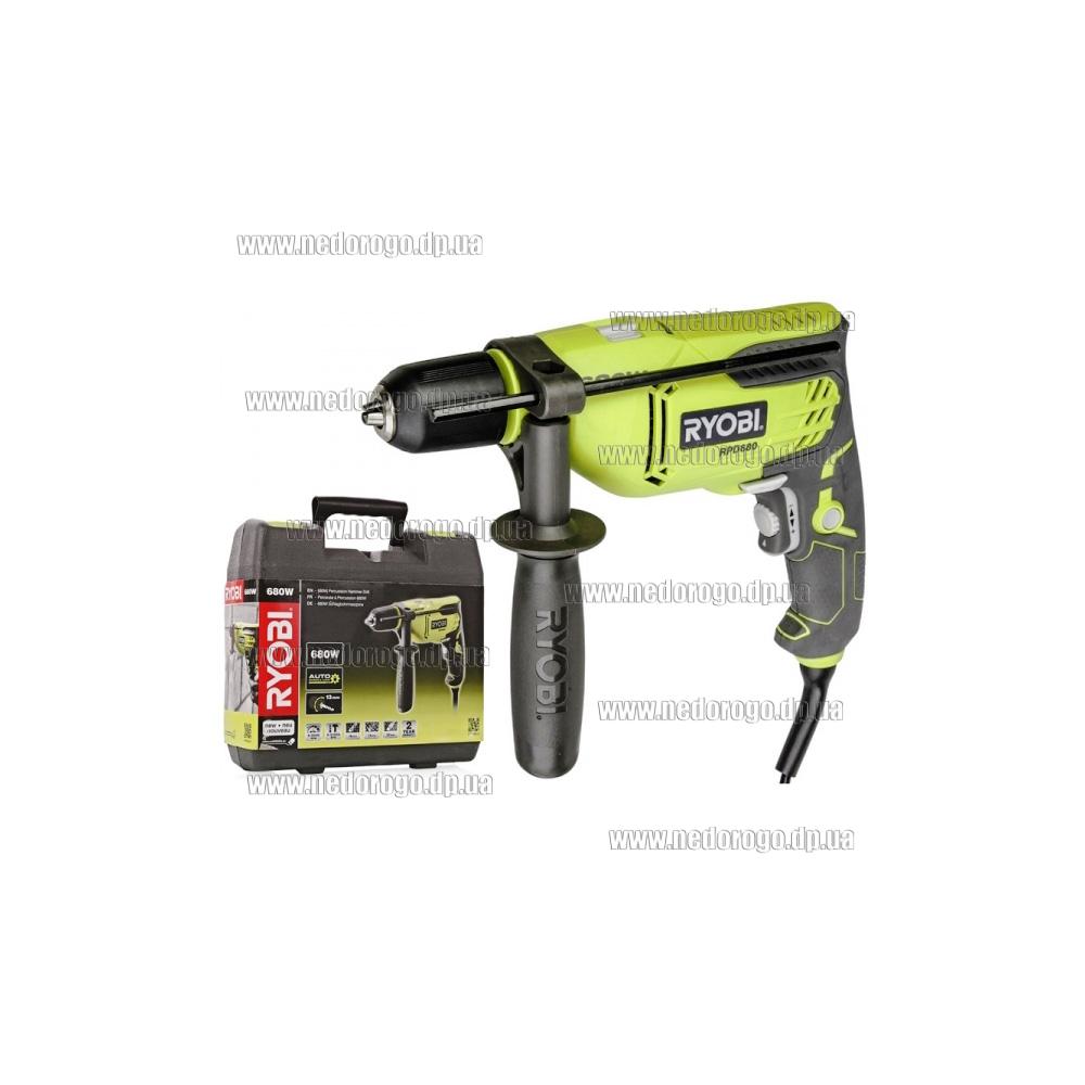 Профессиональная ударная дрель Ryobi RPD680K, дрель, электродрель ...