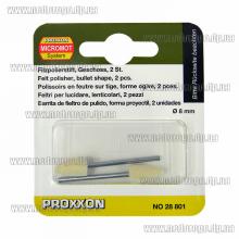 Полировальные насадки Proxxon 28801 (конус 8*15мм фетр)