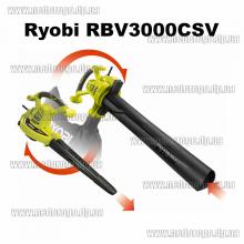 Воздуходувка пылесос измельчитель Ryobi RBV3000CSV (3 в 1) с регулировкой