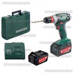 Аккумуляторный шуруповерт Metabo BS 18 Quick (2х2.0 Ач, 10мм, Quick патрон, 48 Nm, кейс)