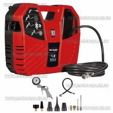 Компрессор безмасляный Einhell TC-AC 180/8 OF (1100Вт переносной с набором принадлежностей)