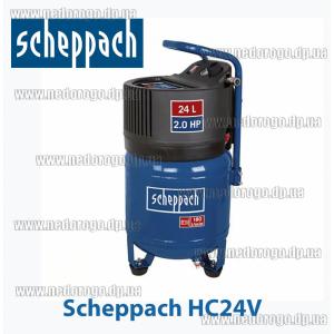 Scheppach HC24V компрессор безмасляный 24л 1500Вт 10бар 180л/мин 5906117901