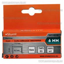 Скобы для степлера 6мм, тип 53 Sturm 1071-02-06