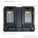 Titan PQC2114-CORE Hi-EE универсальное зарядное для двух аккумуляторов TITAN PBL CORE SYSTEM (14,4V-18V-21V max 4A 2 порта) Makita LXT 18V