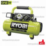Компрессор аккумуляторный Ryobi R18AC-0 One+ (3,8л 8bar 2 манометра)