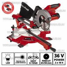 Einhell TE-SM 36/210 Li - Solo пила торцевая аккумуляторная 210мм с протяжкой Einhell 4300880