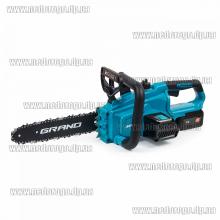Аккумуляторная цепная пила Grand АПЦ-21V BL (2х4А/ч шина 30см бесщеточный двигатель)