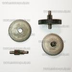 Шестерня редуктора №86 и шпиндель шестеренчатый №84 на рейсмус Jet JWP-12 Utool UTP-12 Энергомаш PC 14203 Sturm ТН 14203 и аналоги