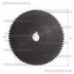 Зубчатая шестерня №77 якоря 71,5мм на рейсмусные станки с ножами 319мм Jet JWP12 (D71,5 d11 h8 70 зубов)