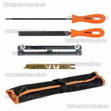 YATO YT-85040 набор для заточки цепей пил 3/8" (планка-станок с напильниками)