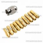 10 цанг для граверов и бормашин с зажимной гайкой (набор для сверления и гравировки) 0.5-0.8-1-1.2-1.5-1.8-2-2.4-3.2мм 