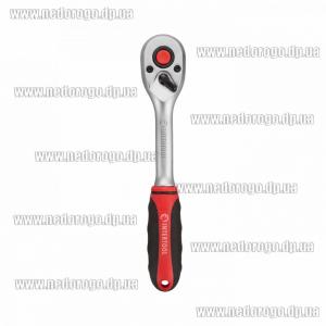 Рукоятка з храповим механізмом, 3/8", 90 зубів Cr-v INTERTOOL HT-2125