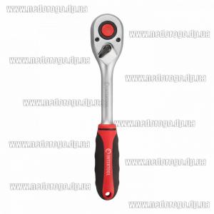 Рукоятка з храповим механізмом, 1/2", 90 зубів Cr-v INTERTOOL HT-2126