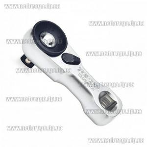 Трещотка 1/2" мини 72 зубца "гусиная лапка", быстрый диск  TOPTUL CHXM1601