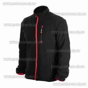 Куртка флісова, поліестер, щільність 280 г/м², кишеня на грудях і дві бічні, L INTERTOOL SP-3103