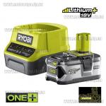 Аккумулятор + зарядное Ryobi RC18120-150 (5 А/ч ONE+)