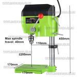 Доп фото Станок сверлильный BG-5169A (мини 580Вт d10мм) №3