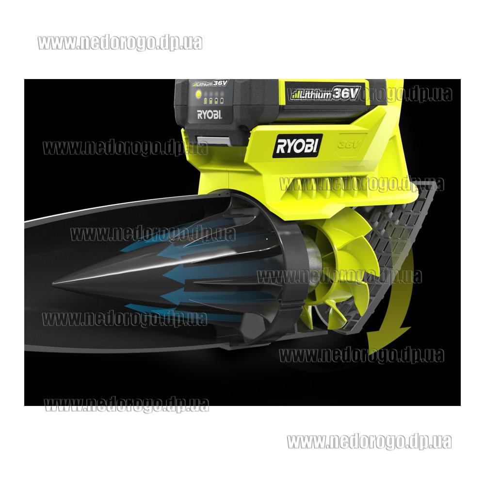Аккумуляторная воздуходувка Ryobi RBL36JB (36 В, 250 м/с, без акб ...