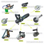 Доп фото Titan USSN327 насадка дисковая шлифовальная Титан 327 для Titan PDGD10 (насадка удлинитель для УШМ) диск 150мм в комплекте №12