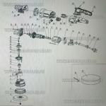 Доп фото TITAN TDA15 ротационно эксцентриковая полировальная машина (1050Вт 125мм ход 15мм) №11