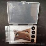 Доп фото Ножи для садовых измельчителей 60х30 D10мм двухсторонние (Einhell Ryobi Grunfeld Gruntek Scheppach DWT и др.) с винтами в комплекте №2