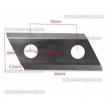 Доп фото Ножи для садовых измельчителей 60х30 D10мм двухсторонние (Einhell Ryobi Grunfeld Gruntek Scheppach DWT и др.) с винтами в комплекте №3