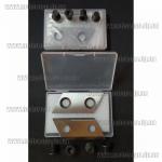 Доп фото Ножи для садовых измельчителей 60х30 D10мм двухсторонние (Einhell Ryobi Grunfeld Gruntek Scheppach DWT и др.) с винтами в комплекте №10