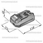 Доп фото Аккумулятор FLEX AP 18.0/2,5 (18v/Li-ion/2,5Ач) №5