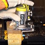 Доп фото Фрезер кромочный аккумуляторный Ryobi R18TR-0 ONE+ (2 фрезы, подсветка, съемная база) №14