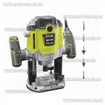 Доп фото Фрезер Ryobi RRT1600-K (кейс, набор фрез, профи) №3
