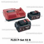 Доп фото FLEX P-Set 55 R два аккумулятора 18В 5Ач и зарядное 18В (энергокомплект) №1
