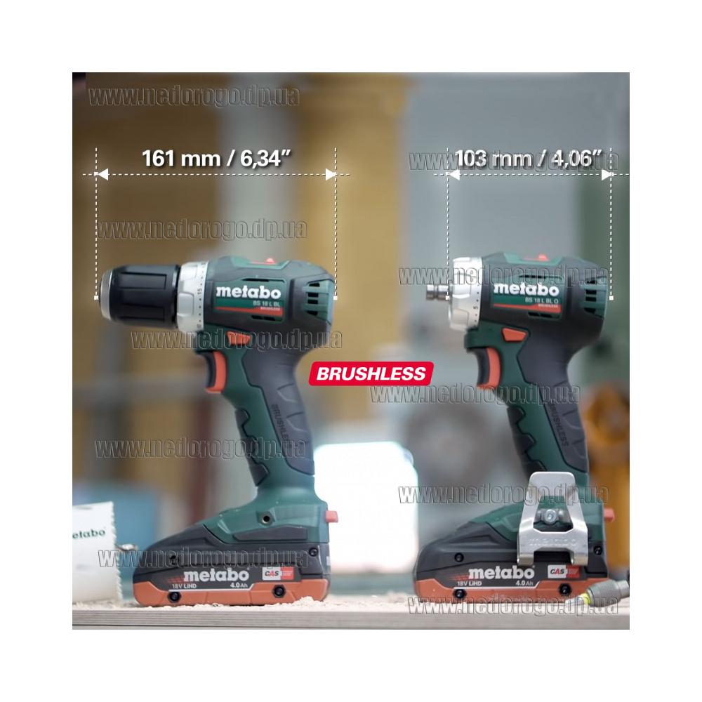 Metabo BS 18 L BL Q бесщеточный аккумуляторный шуруповерт съемный ...