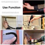 Доп фото Аккумуляторный шуруповерт Sakuma SD1203C+ Set (двухскоростной c подсветкой, 2 АКБ, кейс с набором бит головок сверл и гибким магнитным адаптером удлинителем) №23