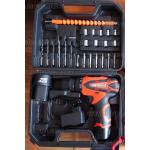 Доп фото Аккумуляторный шуруповерт Sakuma SD1203C+ Set (двухскоростной c подсветкой, 2 АКБ, кейс с набором бит головок сверл и гибким магнитным адаптером удлинителем) №1