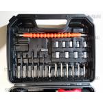 Доп фото Аккумуляторный шуруповерт Sakuma SD1203C+ Set (двухскоростной c подсветкой, 2 АКБ, кейс с набором бит головок сверл и гибким магнитным адаптером удлинителем) №4