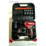 Доп фото Аккумуляторный шуруповерт Sakuma SD1203C+ Set (двухскоростной c подсветкой, 2 АКБ, кейс с набором бит головок сверл и гибким магнитным адаптером удлинителем) №9