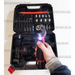 Доп фото Аккумуляторный шуруповерт Sakuma SD1203C+ Set (двухскоростной c подсветкой, 2 АКБ, кейс с набором бит головок сверл и гибким магнитным адаптером удлинителем) №13