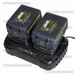 Доп фото Зарядное 21V Titan PQC2111-CORE для одного или для двух аккумуляторов  TITAN BBL CORE SYSTEM (сдвоенное 21V max 2A на 2 порта) №3