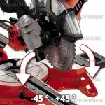 Доп фото Einhell TC-SM 2534/1 Dual пила торцевая 250мм с протяжкой и лазером Einhell 4300395 №2