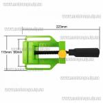 Доп фото Тиски станочные универсальные 2,5" быстрозажимные BG 6257 (70мм алюминий) №7