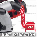 Доп фото Штроборез Einhell TH-MA 1700 бороздодел бороздодел (150мм 4 диска сумка) №10