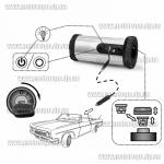 Доп фото Автомобильный преобразователь напряжения 12-220 Вольт + 2 USB EnerGenie EG-PWC150-01 (адаптер инвертор 150Вт) №12
