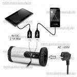 Доп фото Автомобильный преобразователь напряжения 12-220 Вольт + 2 USB EnerGenie EG-PWC150-01 (адаптер инвертор 150Вт) №13