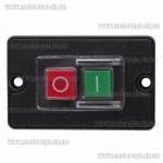 Доп фото Кнопка включения на ленточную пилу, бетономешалку, станок (электромагнитный пускатель станка) 6А 4 контакта с рамкой №3