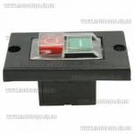 Доп фото Кнопка включения на ленточную пилу, бетономешалку, станок (электромагнитный пускатель станка) 6А 4 контакта с рамкой №10