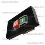 Доп фото Кнопка включения на ленточную пилу, бетономешалку, станок (электромагнитный пускатель станка) 6А 4 контакта с рамкой №7