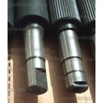 Доп фото Вал резиновый подающий 390х27мм на рейсмус Procraft PD2300, LEX LXPT330, Sturm TH14330, Энергомаш РС14330, Протон РС-330, Буран РП35180, Odwerk BR3321 и др (обрезиненный вал подачи заготовки для рейсмуса 330мм) №3