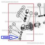 Доп фото Палец буксы на отбойный молоток фиксатор 110мм - Титан PM1800 Sturm RH2521PM Dnipro-M SH-45 и аналоги №9