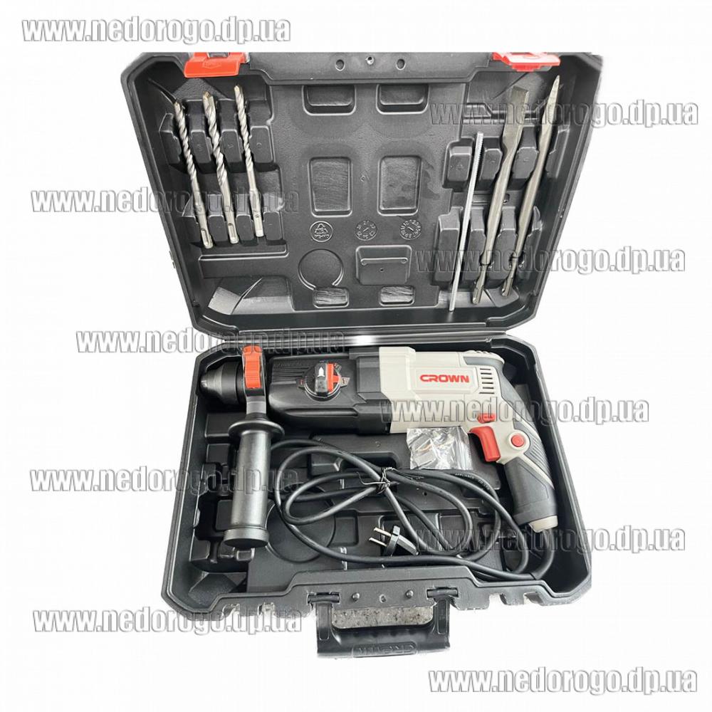 CROWN CT18212 BMC прямой перфоратор с регулировкой 900Вт 3.4Дж